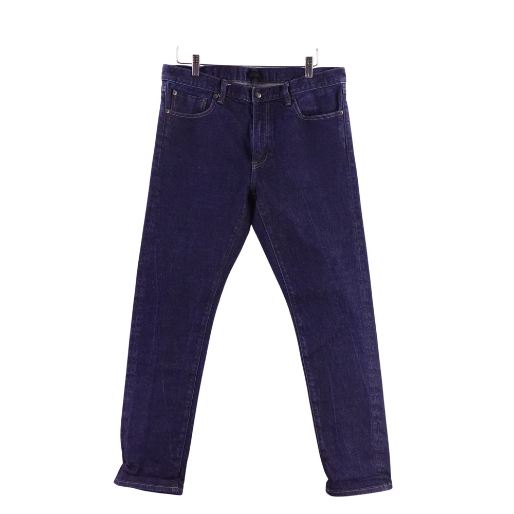 Uniqlo Jeans Mens 36x32 Slim Straight Kaihara Selvedge Denim Indigo 461579 NWOT
